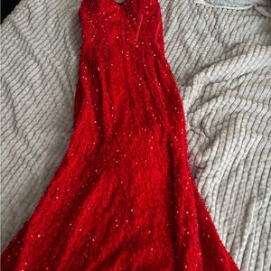 Stunning Red Sequin Gown